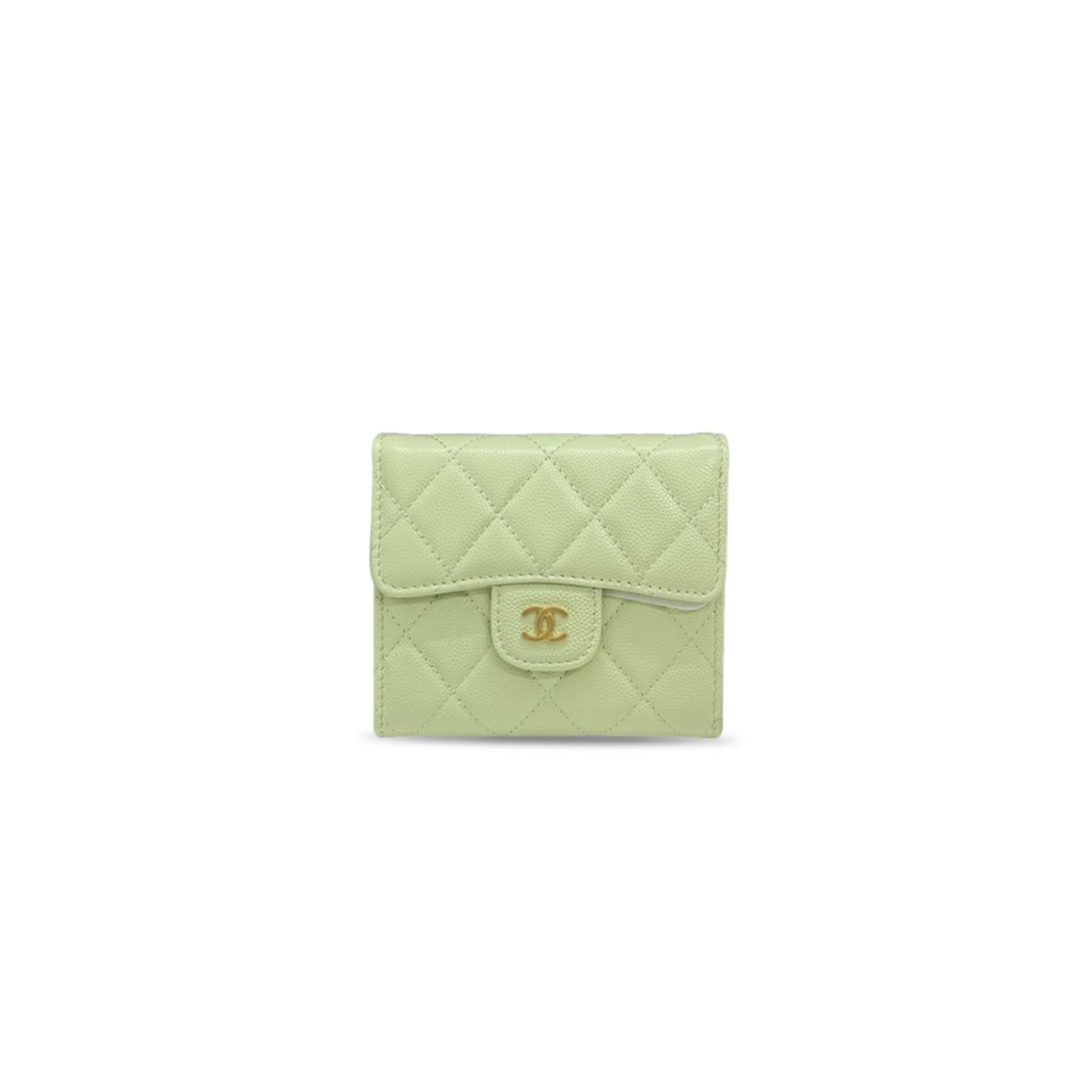 CHANEL LEATHER TRIFOLD WALLET (11.5*10.5*3cm) 